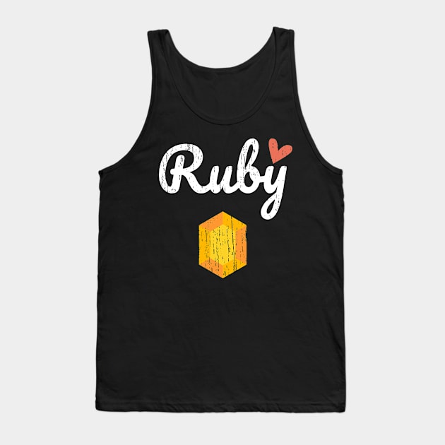 ruby Tank Top by Sasaku